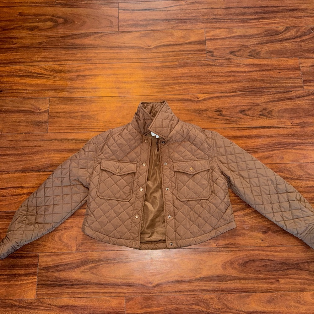 Brown Quilted Jacket